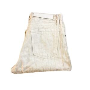 Each x Other Paris Metallic Snow White Cropped Denim Jeans Size 26 S15G16209